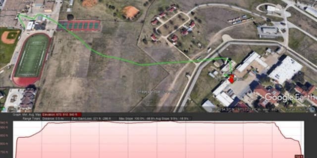 Surveillance video from OD Wyatt High school on the night of the incident showed a man in a red vehicle removing a drone and luggage from the truck, flying the drone towards the prison and driving off.